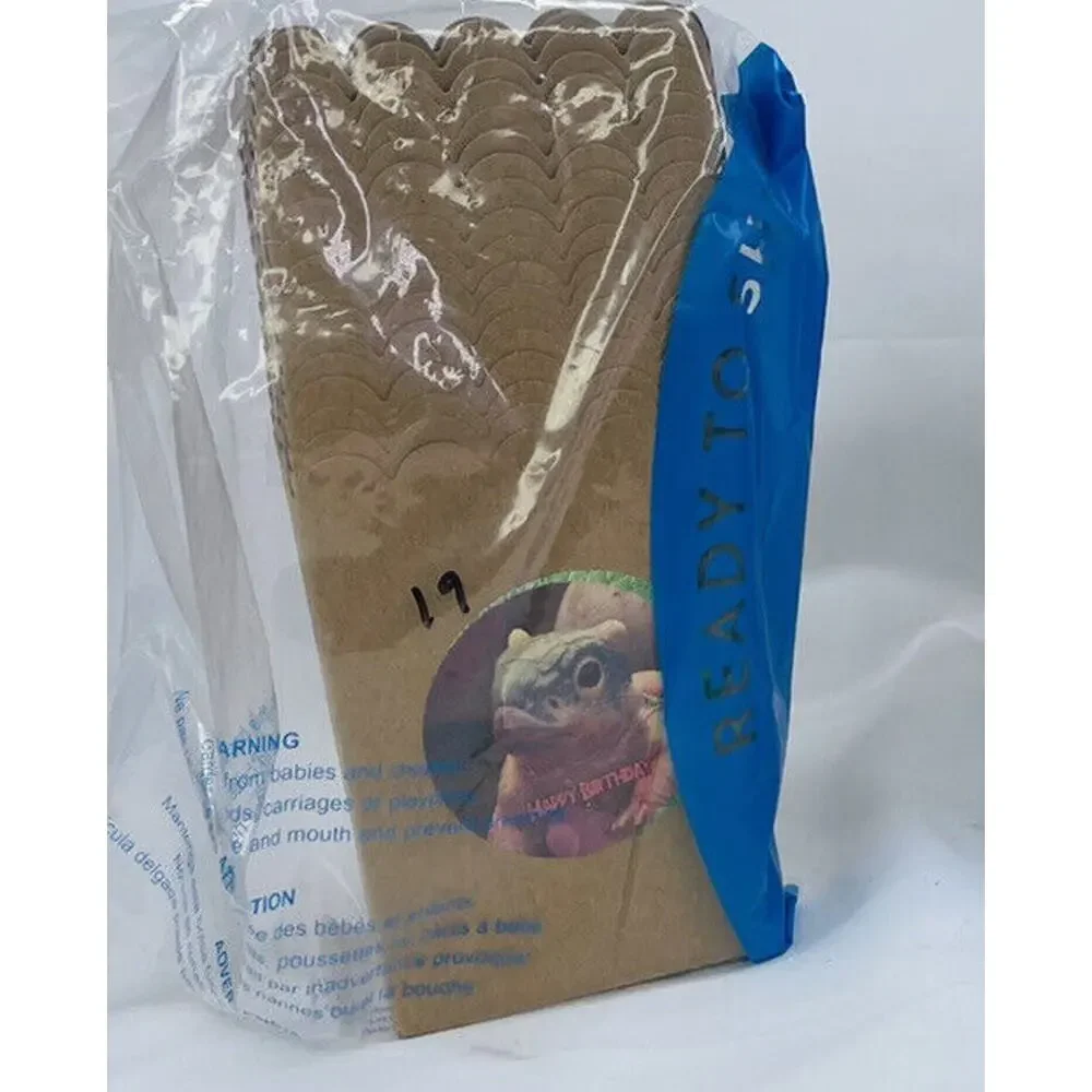 Dino Paper Popcorn Box Popcorn Tube Disposable Food Box Square Packing Box 19pcs